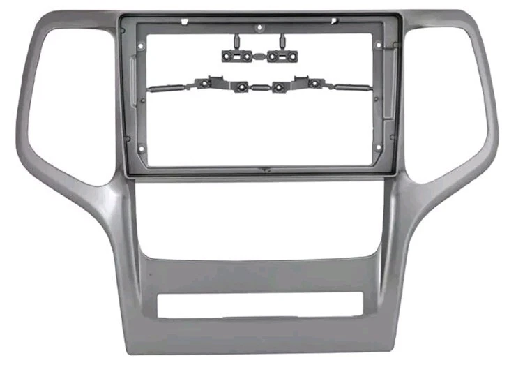 Jeep Grand Cherokee 2008-2013 tablero central radio ventilación moldura panel 9" plateado Foto 1 de 1