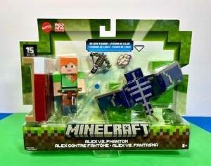 2023 Minecraft 15th Anniversary Build-a-Portal Figure 2-Pack: ALEX VS. PHANTOM - Picture 1 of 9
