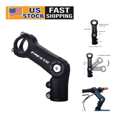 Vástago ajustable de aluminio negro 31,8 mm - Ajuste personalizado para todas las necesidades de ciclismo Foto 1 de 4