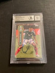 2014 TOPPS MLS MEXICAN NATIONAL TEAM - ORIBE PERALTA - SIGNED BECKETT AUTO MX10 - Picture 1 of 2