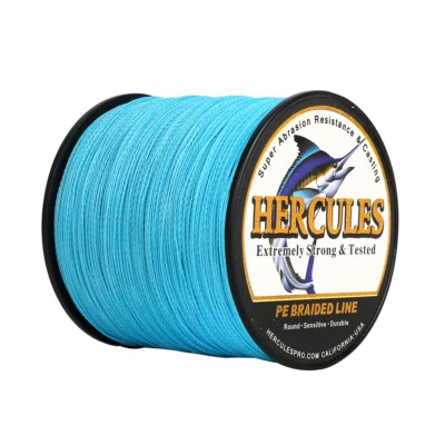 HERCULES 6lb-100lb 4 Strands PE Braided Super Fishing line 100M 109Yds Saltwater - Image 1 of 4