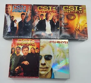 CSI MIAMI Seasons 1-5 Set (2002, 36 DVD) Season 1 2 3 4 5 David Caruso - Picture 1 of 9