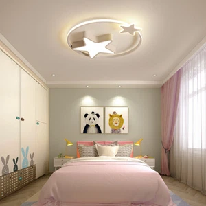 LED Deckenleuchte Stern Kinderzimmer Deckenlampe Mit Fernbedienung Dimmbar - Bild 1 von 8