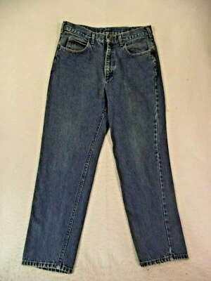 L L Bean Men's Jeans 33 x 30 blue denim pants Tapered Regular Fit Vintage  USA - Image 1 of 4