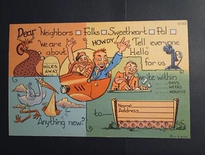 Dear Neighbors Folks Sweetheart Pal 1938 Ray Walters Curt Teich Postcard C-113 - Imagen 1 de 6