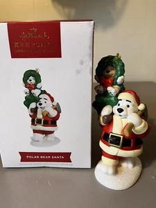 Hallmark Keepsake Ornament Club Exclusive Magic Sound Polar Bear Santa 2022 - Picture 1 of 9