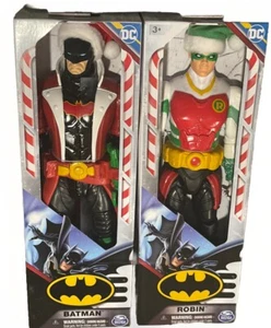 Spin Master Christmas 12" Set Of 2, Batman & Robin NIB HTF - Picture 1 of 6