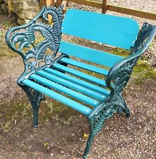 Antique Coalbrookdale Fern & BlackBerry Cast Iron Garden Chair
