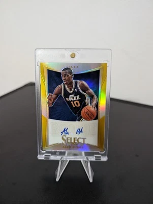 2012 13 Alec Burks Panini Select PRIZM GOLD #172 RC Auto /10 SSP - Image 1 of 3