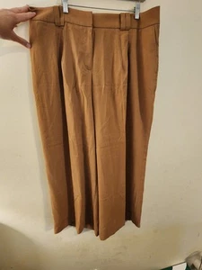 Lane Bryant Women Size 18 Short Tan Brown Wide Leg Dress Business Pants NWT - Picture 1 of 12