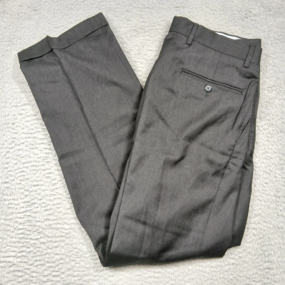 Kirkland Signature Pants Mens 34x30 Wool Made In Italy Dress Trouser Pleated - Image 1 of 4