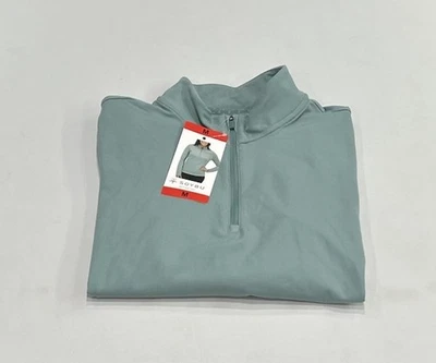 Soybu Mujer Manga Larga 1/4 Cremallera Active Top, Verde, Talla M Foto 1 de 4