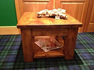 Medium Rustic Coffee Table with shelf Bespoke Sizes available - Picture 1 of 1