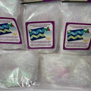Iridescent Sparkle Fiber for Needle Felting Crafts Dimensions 20 Packs 0.2 oz - Picture 1 of 15