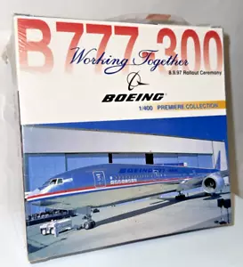 Dragon Wings Boeing 777-300 Diecast 1/400 Scale Airplane With Stand 55024 SEALED - Picture 1 of 8