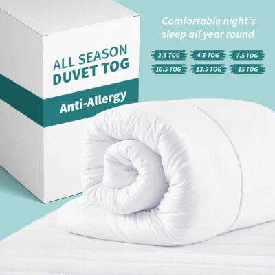 KENSINGTON HOMEWARE HOTEL QUALITY DUVET EXTRA DEEP 4.5 10.5 13.5 15TOG SINGLE DOUBLE SUPER KING SIZE