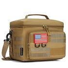 Tactical Lunch Box 13L Large Insulated Bag with MOLLE Webbing, Leakproof Thermal