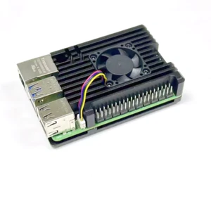 Huge Custom High Performance Aluminum Heatsink w/ Cooler Fan for Raspberry Pi 5 - Picture 1 of 4