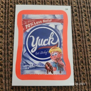 Topps Wacky Packages 2012 totalmente nuevo serie 9 naranja #34 Yuck - Imagen 1 de 2