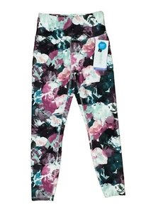 Marika Women's Purple Pink Floral Stretch Ankle Legging S Small - Picture 1 of 8