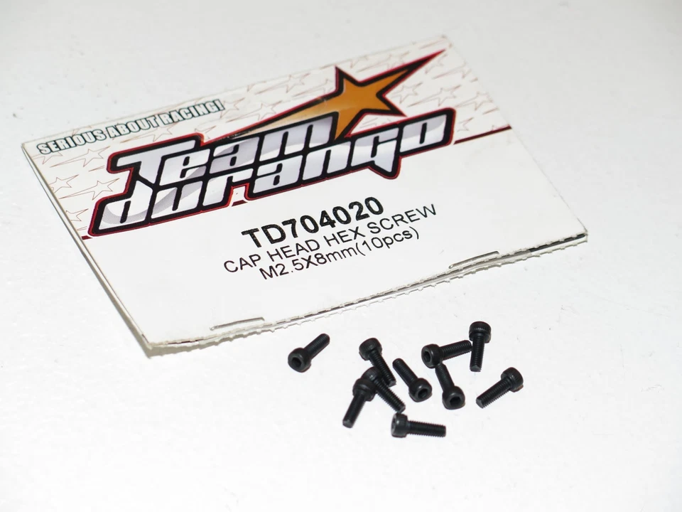 Team Durango DEX8 1/8 Buggy Electric TDRC2122 TD704020 Cap Head Hex Screw 2.5x8m - Image 1 of 1