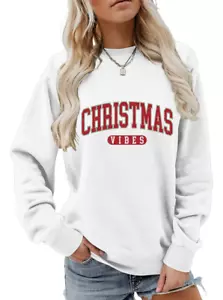 Sudadera de Navidad, Sudadera, Suéter de Vacaciones para Mujer, Linda Talla S - Imagen 1 de 9