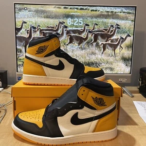 Neu Größe 10,5 - Jordan 1 Retro OG High Yellow Toe (Taxi) 555088-711 - Bild 1 von 5