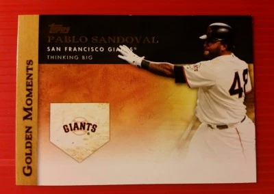PABLO SANDOVAL (SP) GOLDEN MOMENTS INSERT #GM-7 SF GIANTS * 2012 TOPPS MLB - Image 1 of 3
