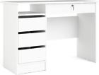 Furniture To Go | Function, White, Plus Desk 3+1 Handle Free Drawer