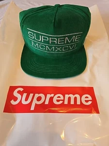 Supreme 2013 Green Corduroy Sports Stack Snapback - Picture 1 of 1