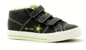 Converse One Star Kids Mid Black Lime 309052 - Picture 1 of 1