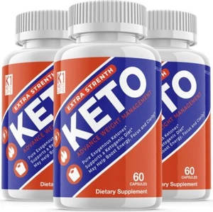 (3 Pack) K1 Keto Lifestyle Diet Supplements Advanced Ketogenic Formula (180... - Picture 1 of 7