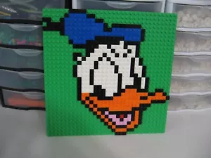 LEGO DISNEY DONALD DUCK MOSAIK NEU 10 X 10 BEREIT FÜR EINEN RAHMEN - Bild 1 von 3