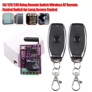 5V/12V/24V Relay Receiver 433Mhz RF Transmitter Wireless Remote Control Switch  - Picture 1 of 12