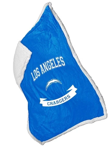 Los Angeles Chargers NFL 50'' x 60'' Sherpa Blanket - F49579512 Cover
