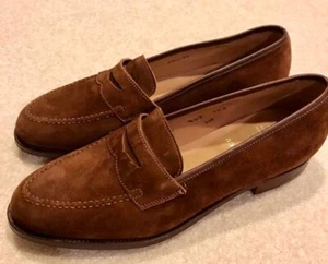 Peal & Co Brooks Brothers Brown Suede Shoes NEW - Picture 1 of 7