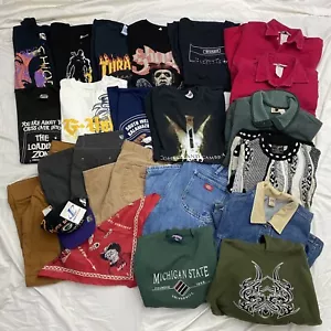 90s Y2k Modern Wholesale Reseller Clothing Bundle Lot 22pc Band Shirts Carhartt - Bild 1 von 10