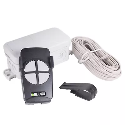 Berner Funk-Umrüstpaket BHÜ110 2-Kanal Empfänger BHE324 12/24V Handsender BHS140 - Bild 1 von 2