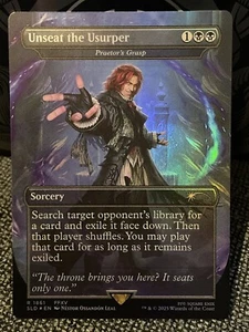 Praetor's Grasp #1861 FOIL Unseat the Usurper casi nuevo Magic The Gathering Final Fantasy Secret Lair - Imagen 1 de 1
