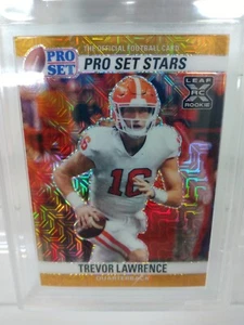 2021 Trevor Lawrence 1/1 Pro Set Gold Mojo Metal Stars Pre Production Proof Rc - Picture 1 of 5