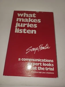 Prentice Hall What Makes Juries Listen Sonya Hamlin Hardcover Very Good - Picture 1 of 5
