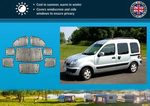 Thermal Blinds for Renault Kangoo 95-07 Campervan Full Set / Tailgate - Picture 1 of 25