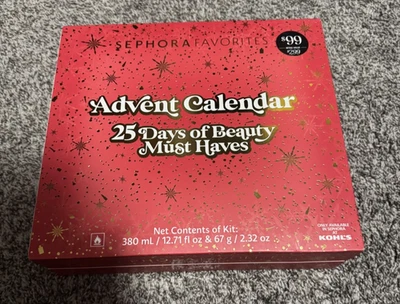 Sephora Favorites Advent Calendar 25 Days Of Beauty 2025 Holiday LIMITED Edition - Image 1 of 2