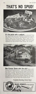 1947 Northern Pacific Railroad Main Street Thats No spud Northwest VTG Print Ad - Picture 1 of 1