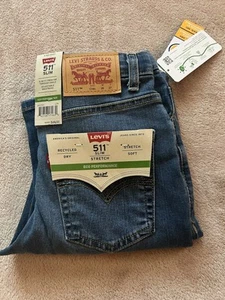 Levi's 511 Slim Fit Stretch Eco Performance Jeans Boys Size 12 Reg 26x27 - NWT - Picture 1 of 11
