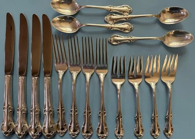 Juana de Arco Internacional Esterlina 16 Piezas (4 Ajustes de Lugar de 4 Piezas) Sin Mono Foto 1 de 3