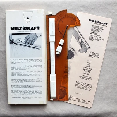 1930 Multidraft drafting tool original package “The Compact Drafting Machine”USA - Image 1 of 4