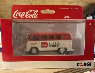 Corgi Coca Cola Volkswagen Camper Van Mini Van 1/43 Collectors CC02733 Model - Image 1 of 2