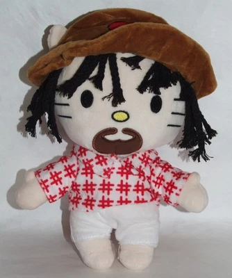 11英寸Bad Bunny Hello Kitty毛绒玩具说唱歌手娃娃-全新无标签 — 第 1/2 张图片