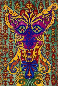 Louis Wain : "Cat Standing on its Hind Legs" (1925/1939) - Giclee Fine Art Print - Picture 1 of 7